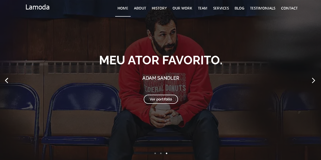 Site responsivo sobre Adam Sandler - biografia, filmes e curiosidades